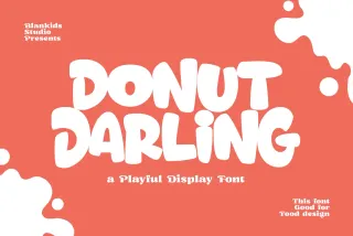Donut Darling a Playful Display Font