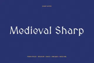 Medieval Sharp Typeface