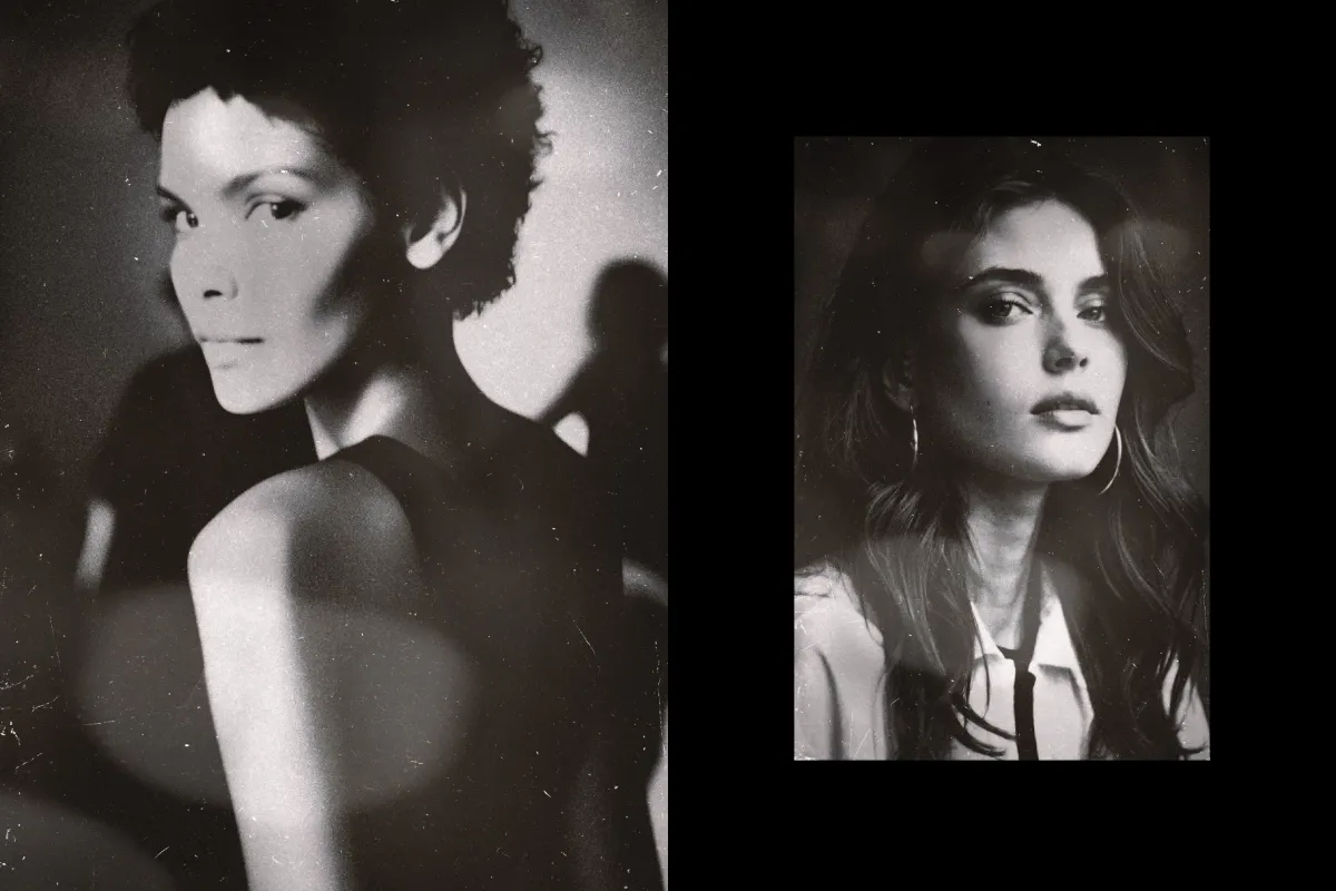 Monochrome Retro Film Effect
