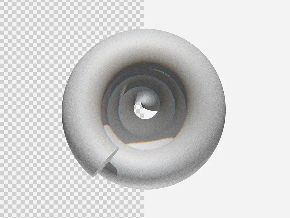 3D Shapes With Glitch Effect
