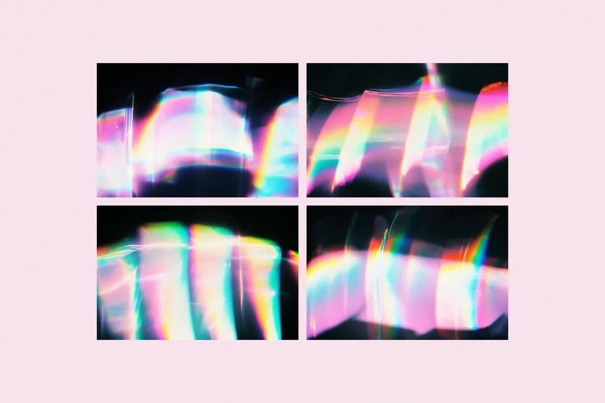 Prismatic Lights Leak Overlays