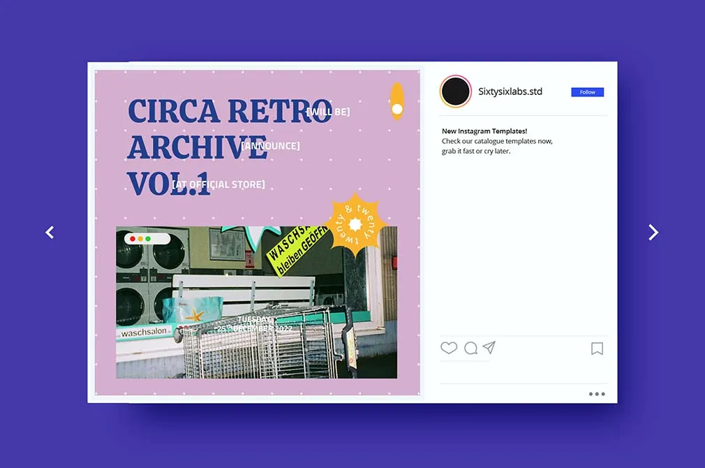 INSTA-POP 90s Instagram Templates