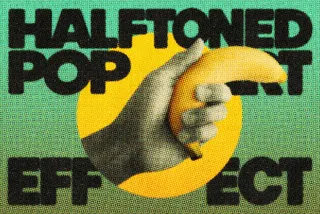 Pop Art Halftone Photo Effect