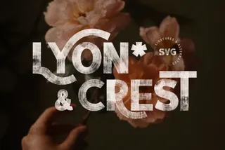 Lyon & Crest SVG Font