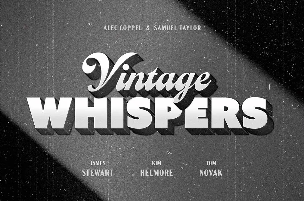 Retro Titles Text Effects