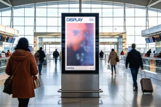 Airport Display Mockup