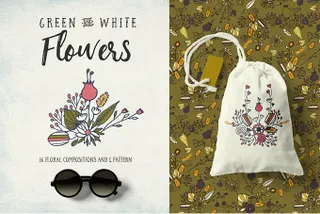 Flowers Vector Graphics Set