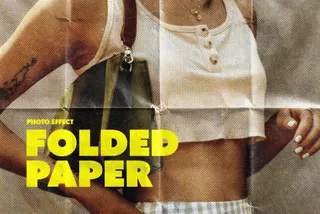 Folded Paper Photo Effect