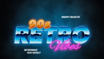 Retrowave Text Effect