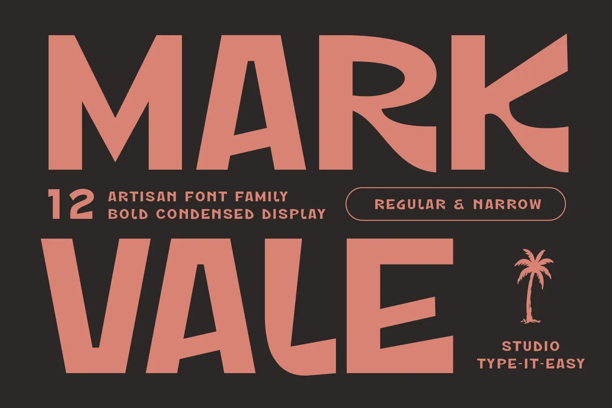 ST Markvale – Bold Rough Display Font Family
