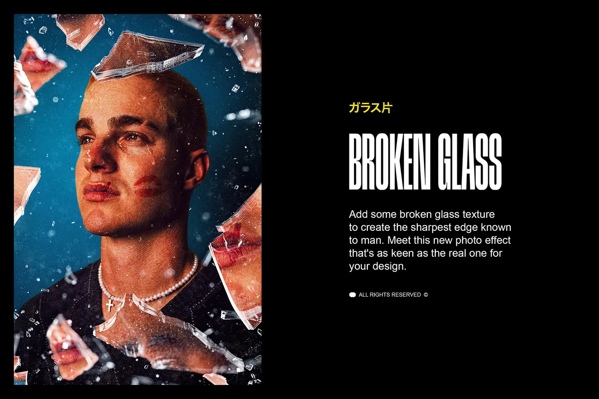 Keen Broken Glass Photo Effects