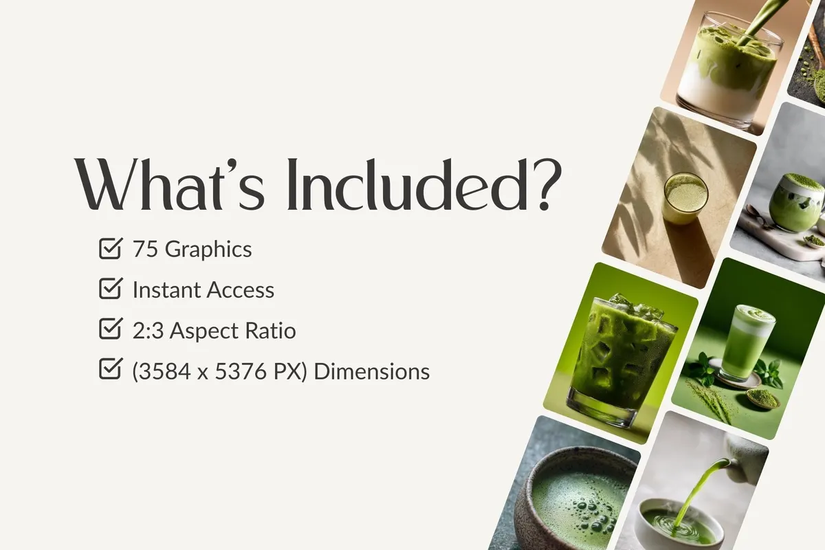 75 Aesthetic Matcha Stock Photos