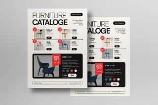 Black And White Utilitarian Product Catalogue