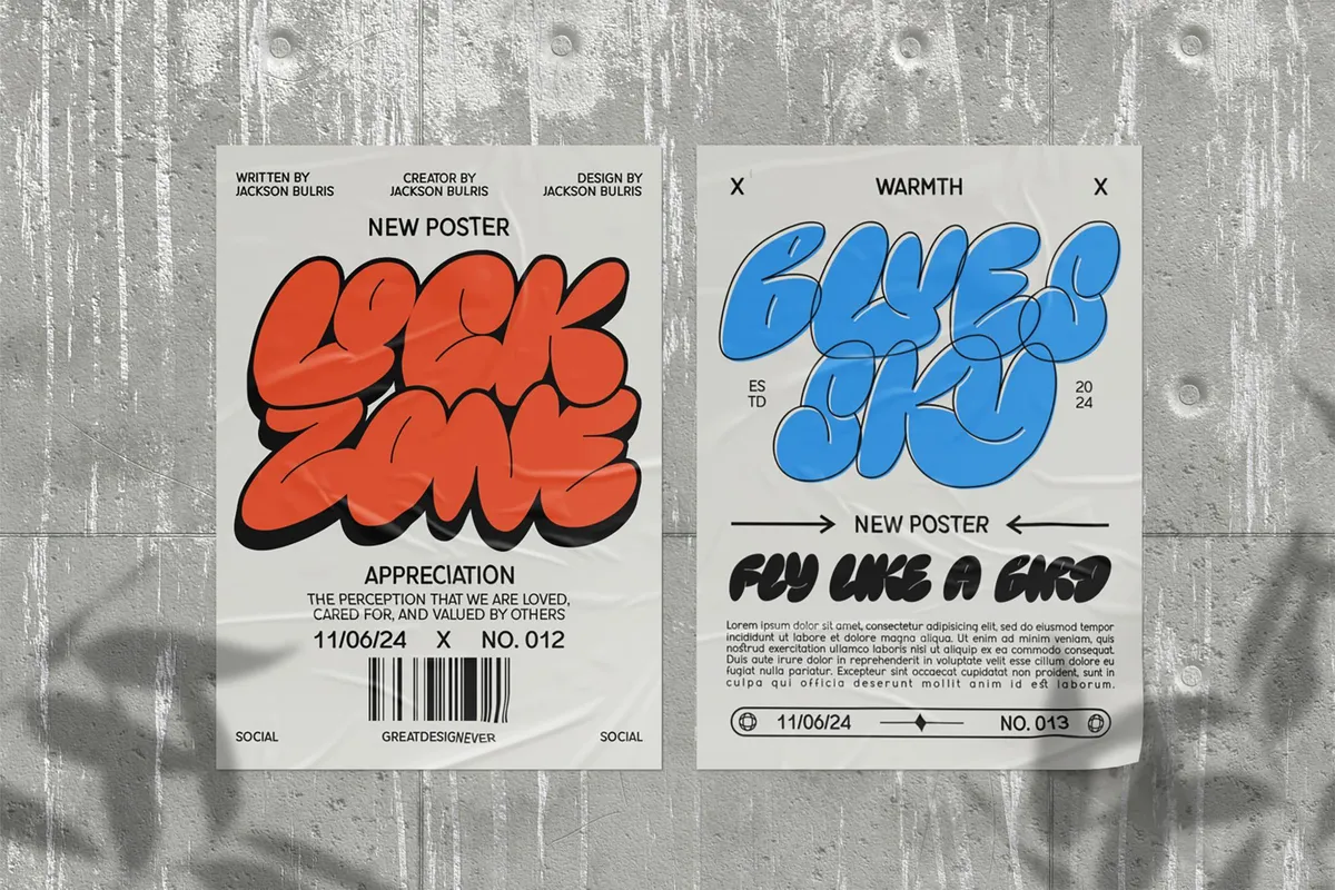Puffy Kloky Bubble Font