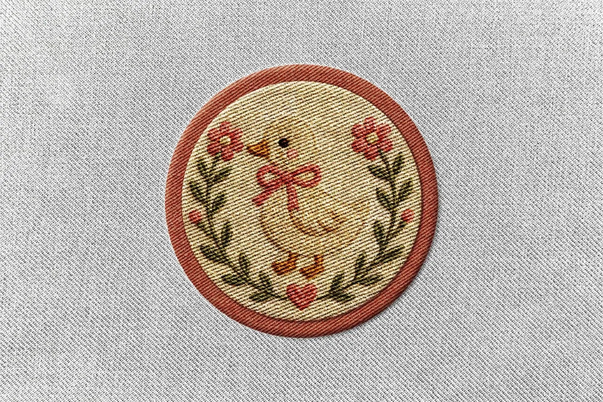 Vintage Embroidery Patch Mockup
