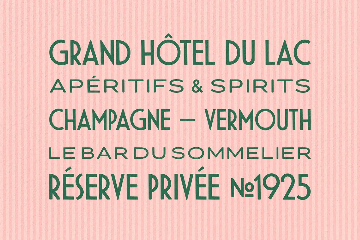 Montparnasse & Delambre: Art Deco Font Duo