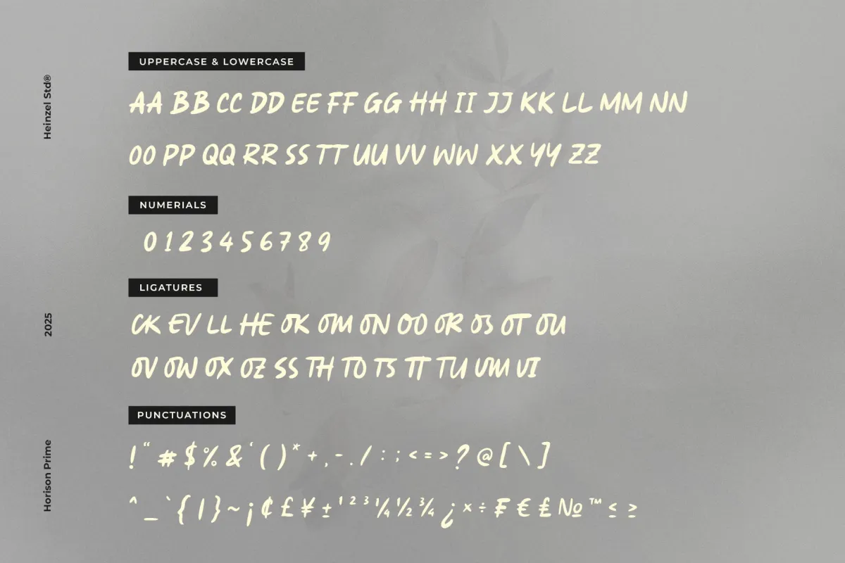 Horison Prime - Handwritten Brush Font