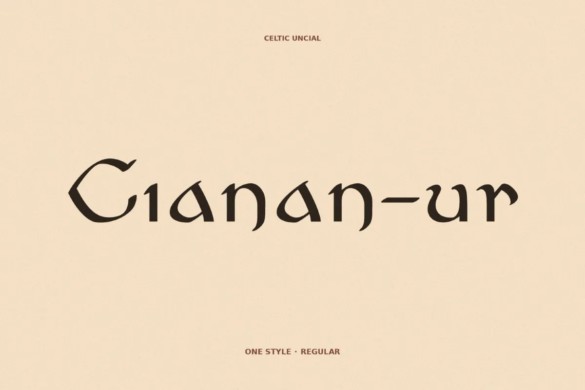 Cianan-ur - Celtic Font