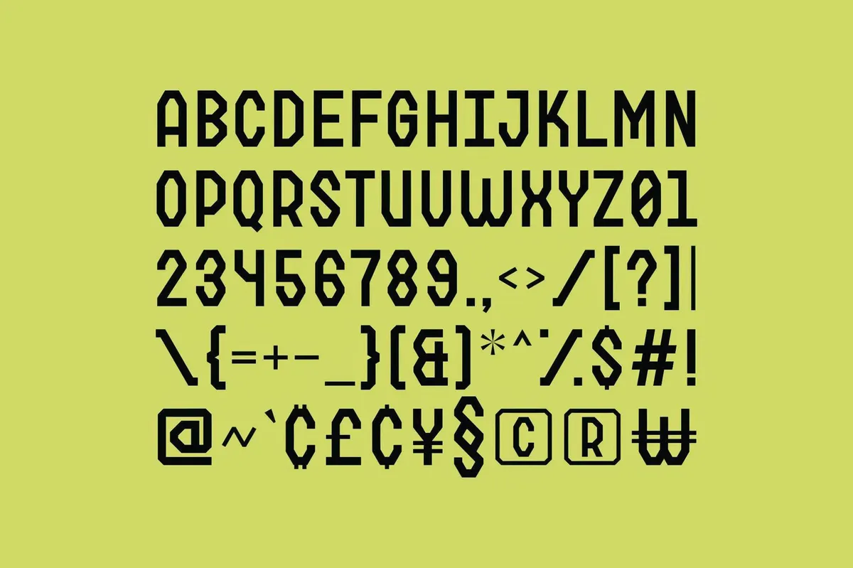 Matech Monospace Techno Font