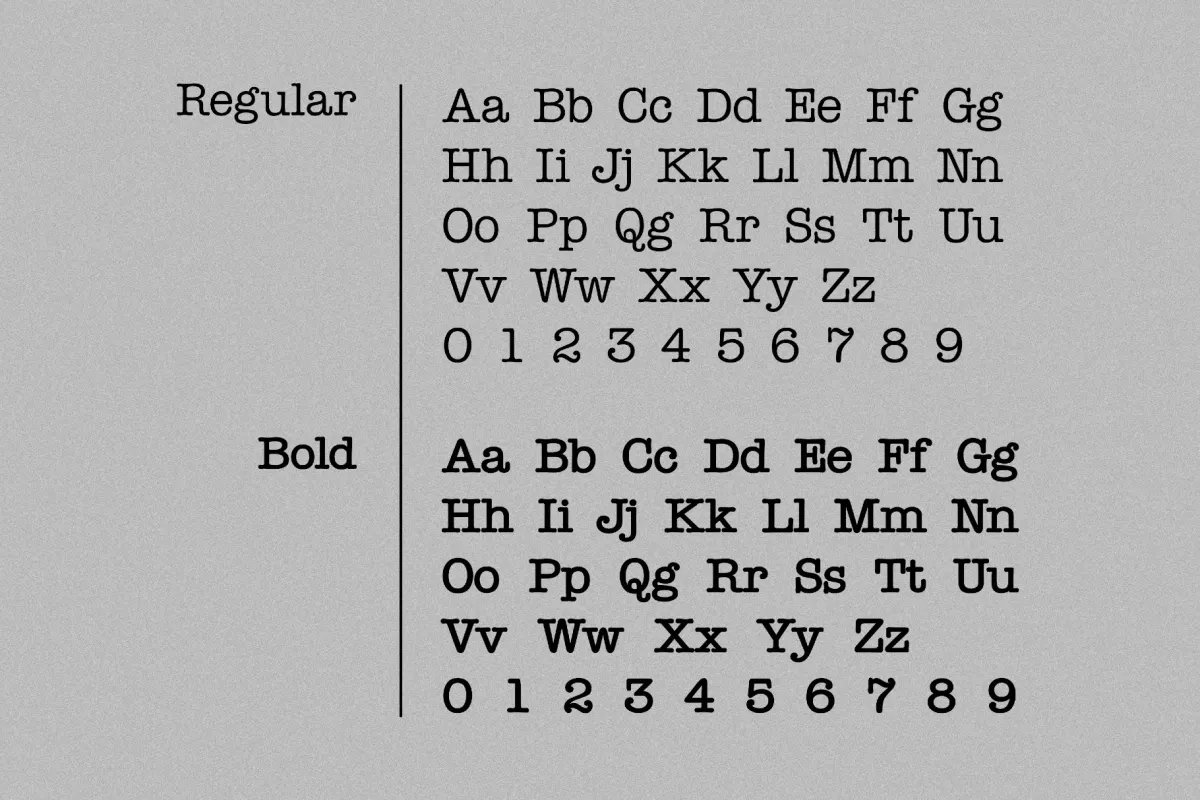 Typewriter Font