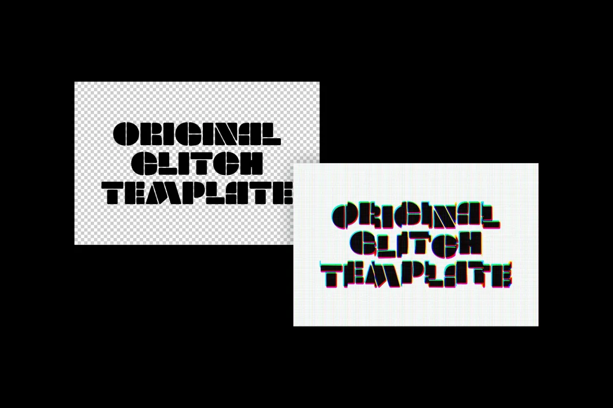 Glitch Screen Text Effect
