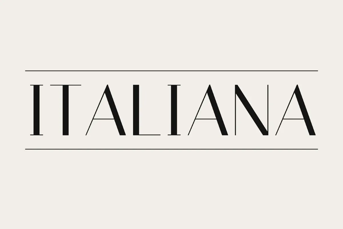Italiana - Free Fashion Font
