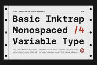 GC Basic Inktrap - Variable Monospace Font
