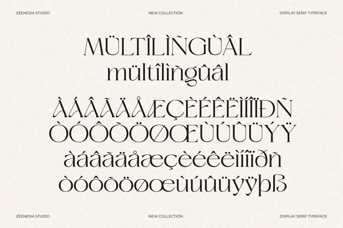 Grand Sapphire — Elegant Display Serif Font