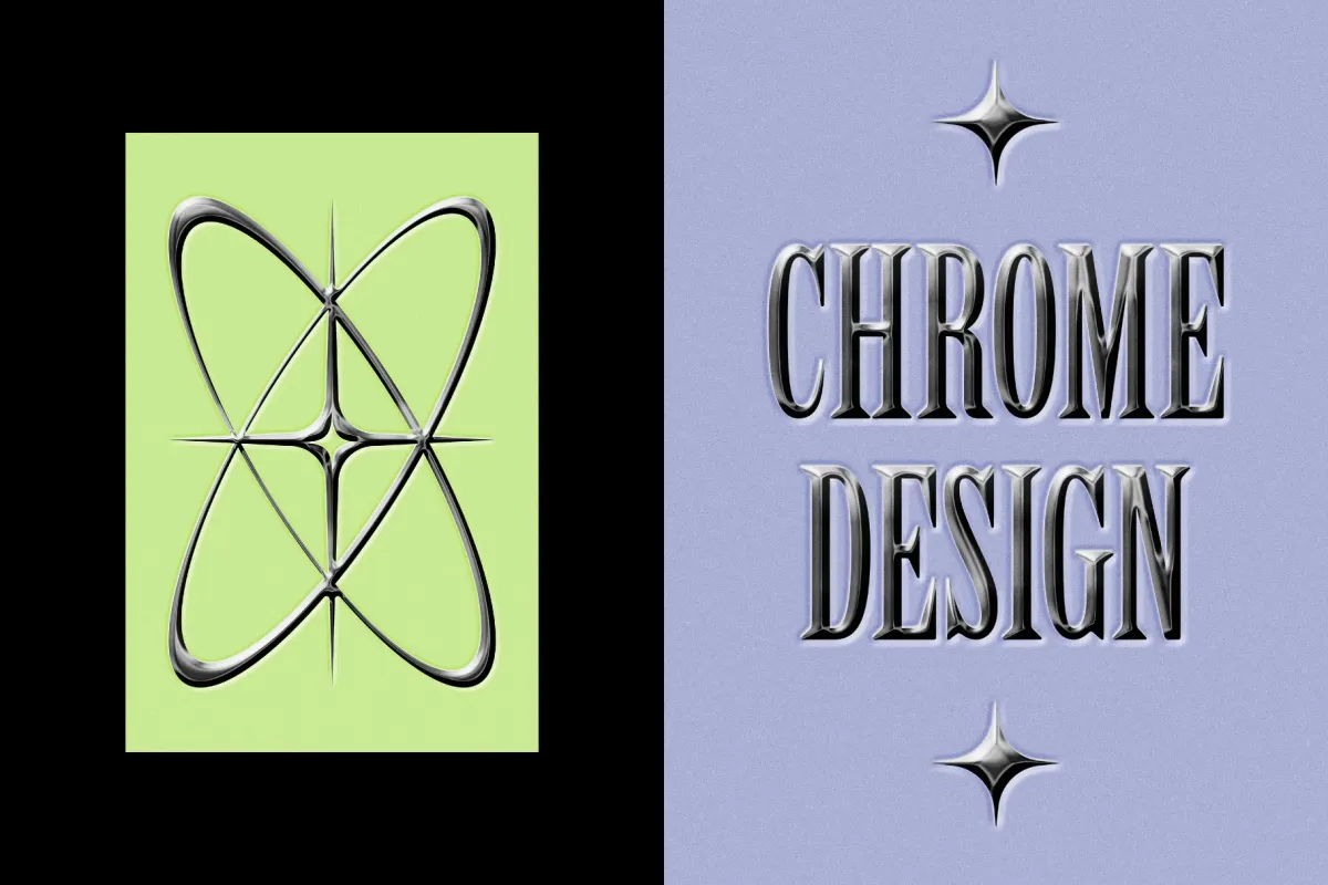 Chrome Text Effect