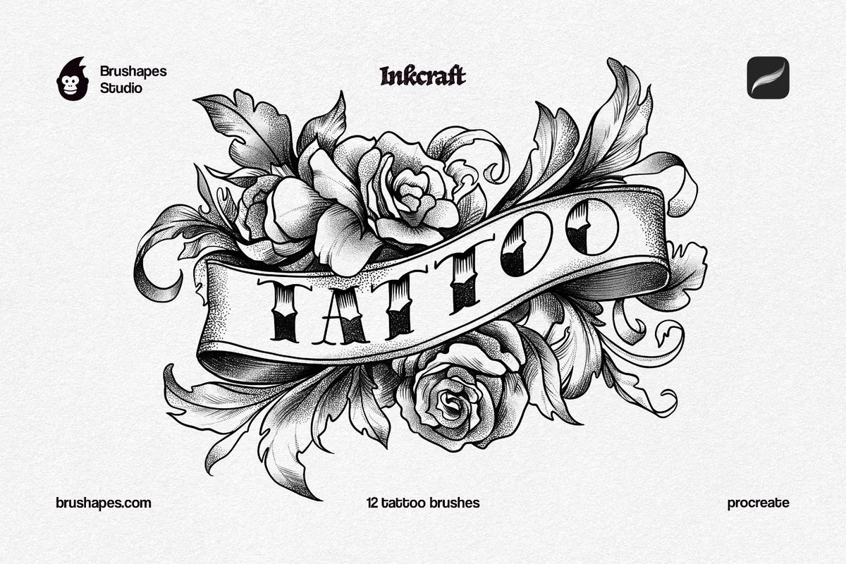 Tattoo Art Procreate Brushes