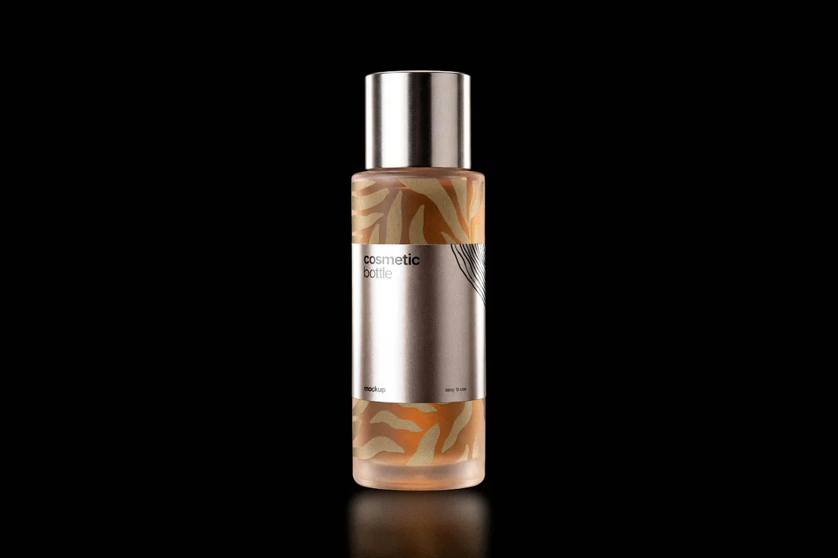 Skincare Cosmetic Bottle Mockup