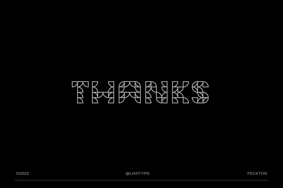 Fecktor — Modern Art Deco Font