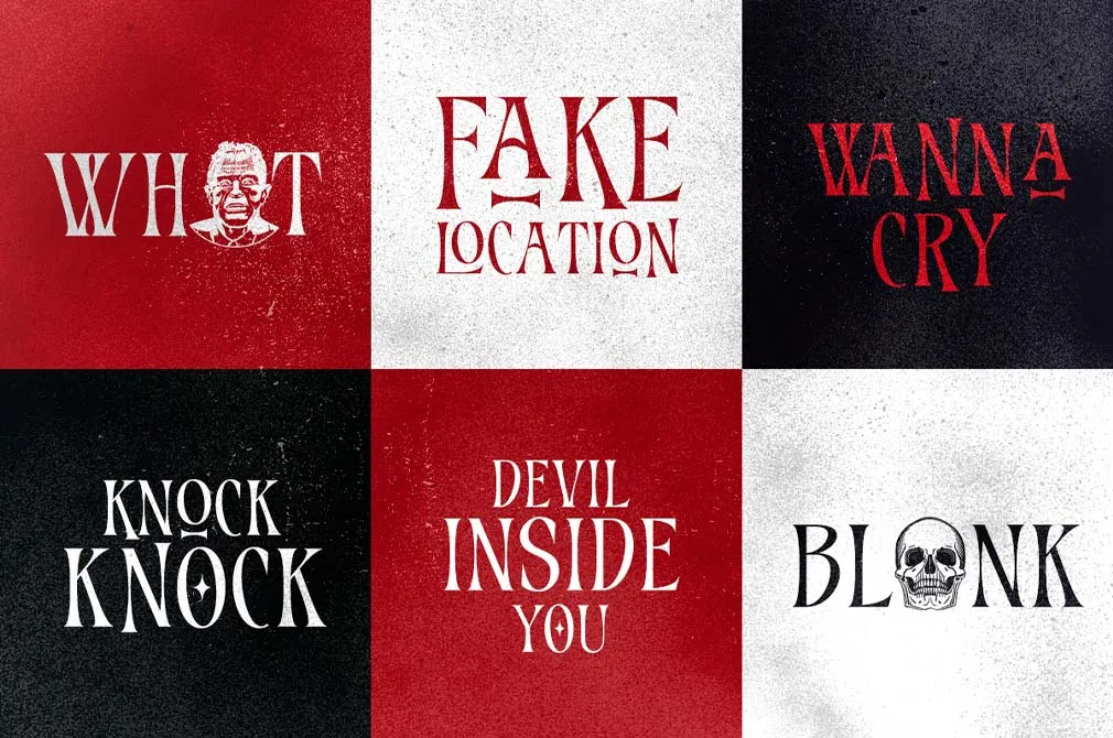 Mystery House — Horrific Serif