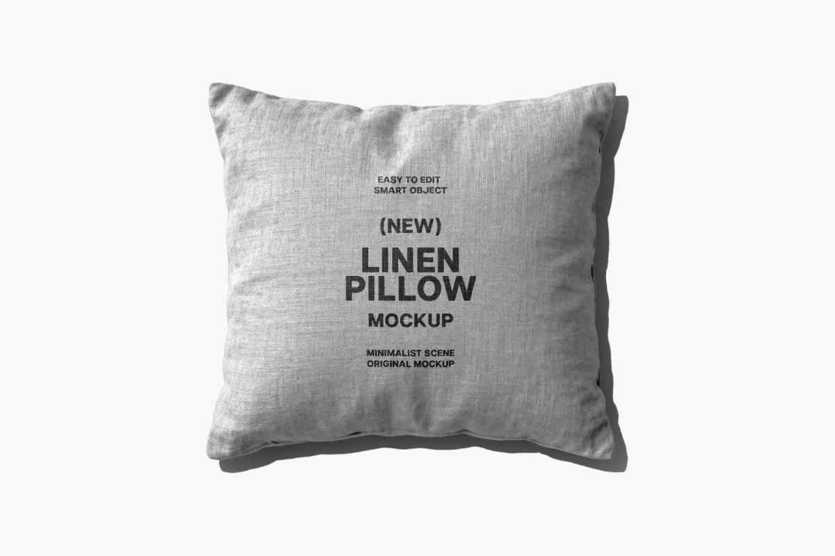 Linen Pillow Mockup