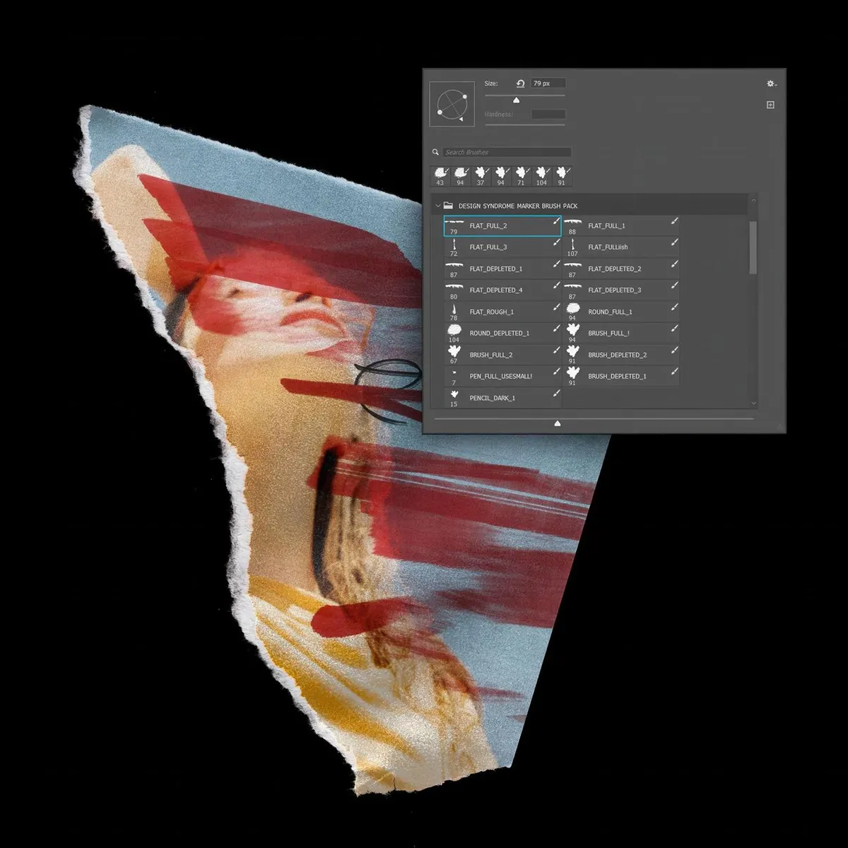 True Marker Photoshop Brushes