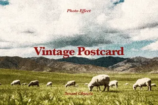 Vintage Postcard Photo Effect