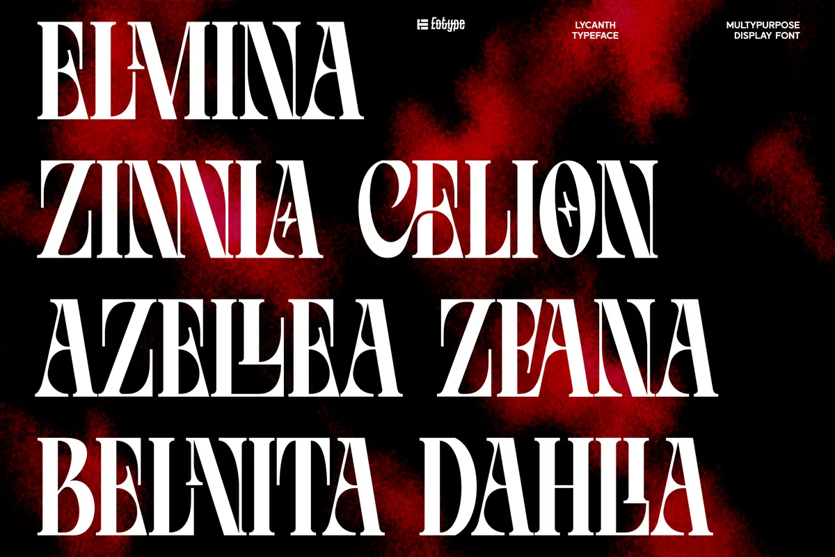 Lycanth - Dramatic Serif Display Font