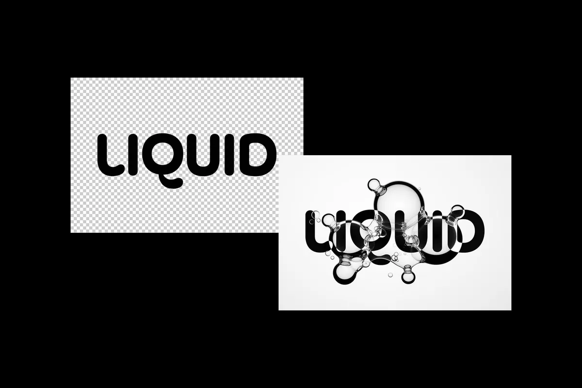 Liquid Soap Bubbles Text Effect