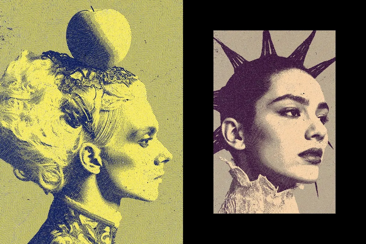Color Engraving Photo Effect