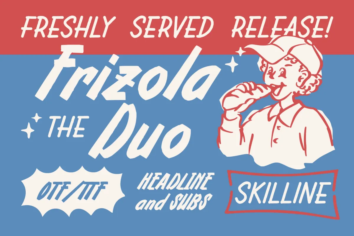 Frizola - Playful Handwritten Duo Font