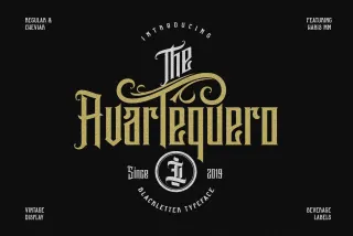 Avartequero - Bold Blackletter Display Font
