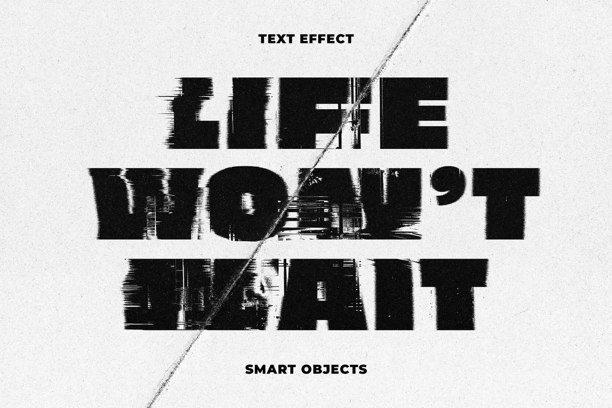 Glitched Distortion Text Effect Vol.2