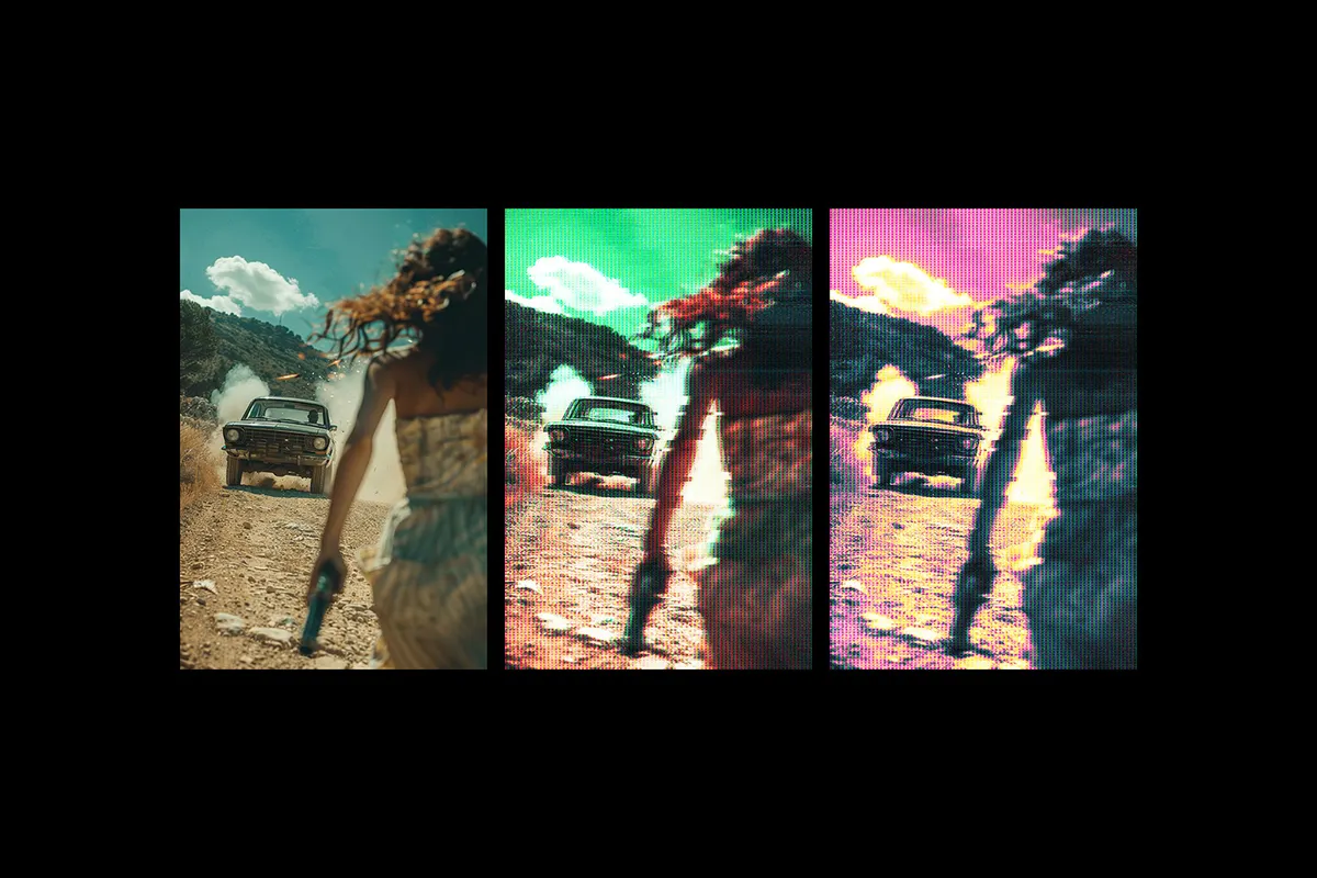 CRT Machine Photo Effect