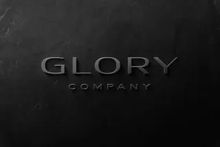 Metal Marble Logo Mockup