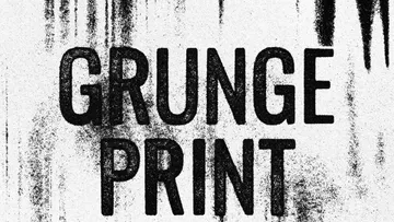 Grunge Print Text Effect