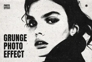 Grunge Print Photo Effect