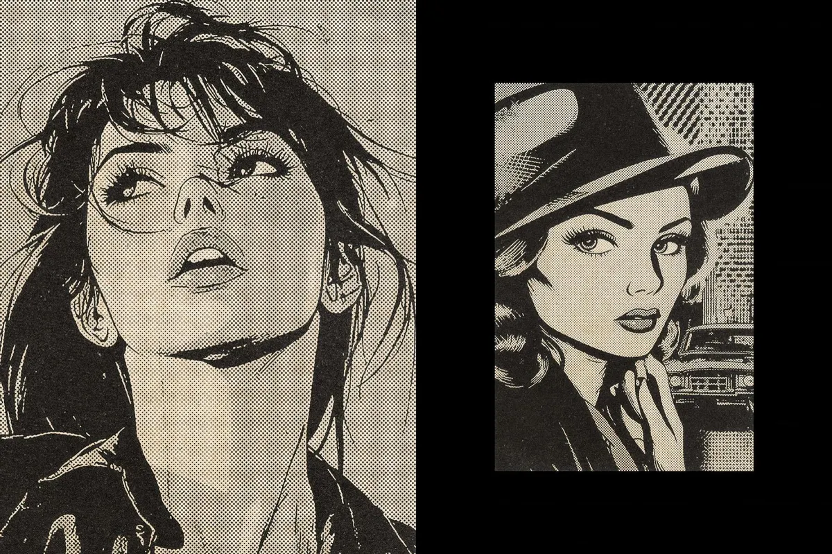 Retro Halftone Print Effect