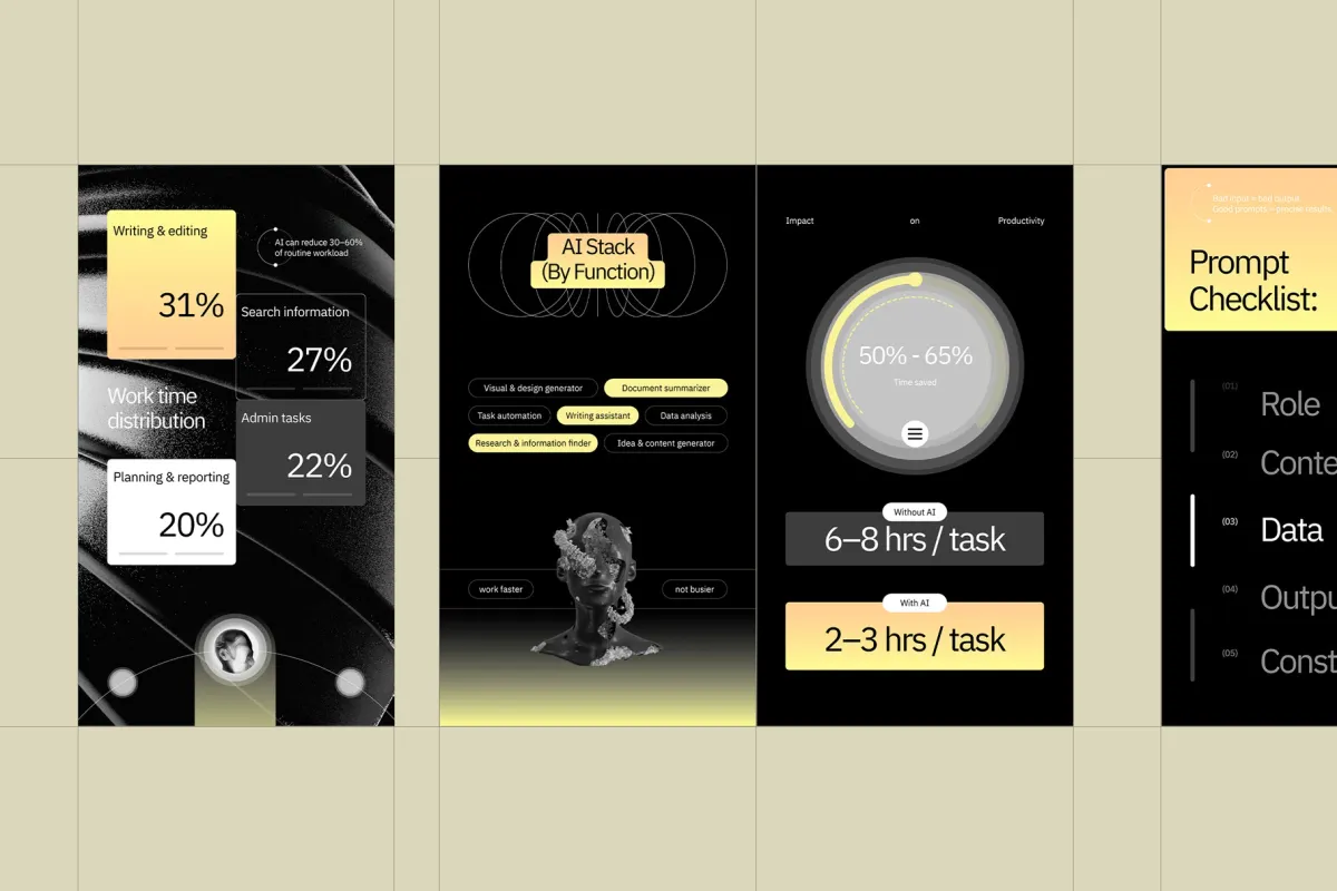 CANVA Futuristic AI Influencer Instagram Template
