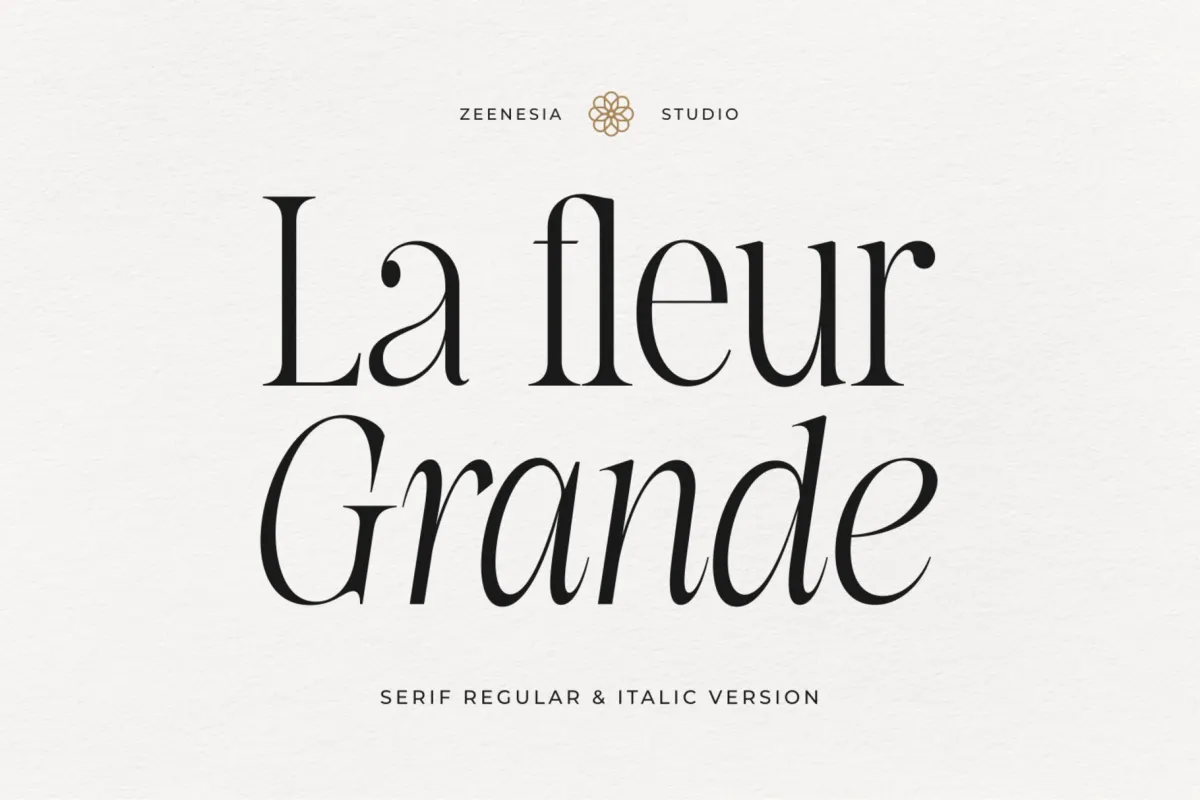 La Fleur Grande – Elegant Serif Font