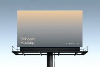 Minimalist Billboard Mockup